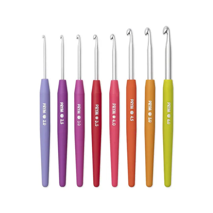 Prym Wool crochet hook set soft grip 2.00-6.00mm