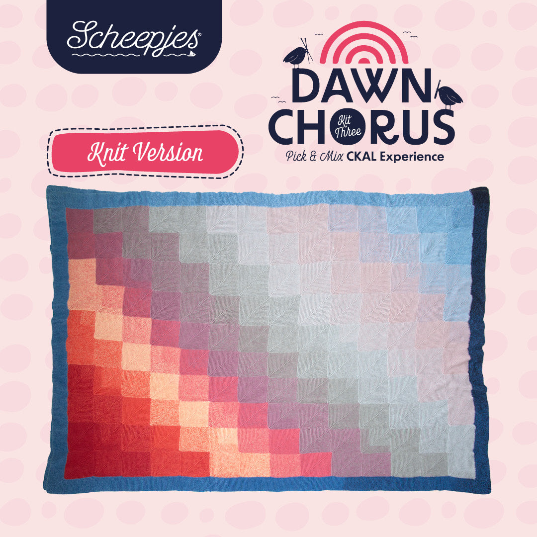 Scheepjes CKAL Dawn Chorus Bullfinch Blanket Kit (Crochet & Knit)