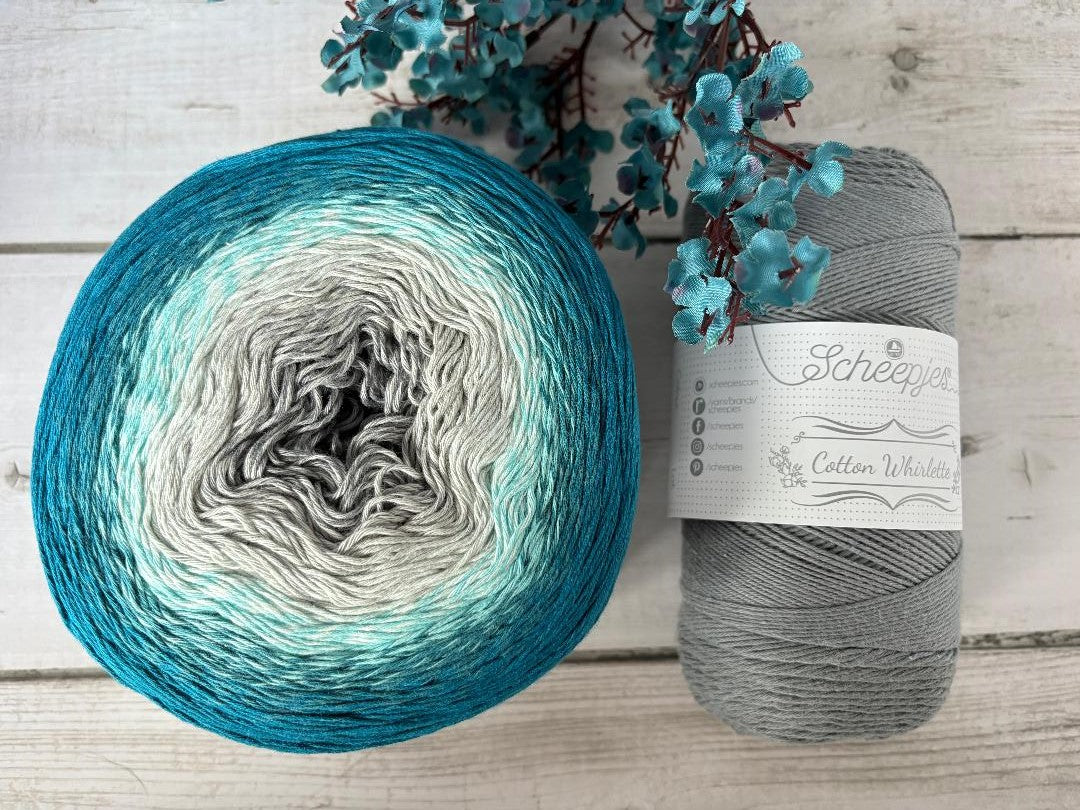 Scheepjes Cotton Whirl - 706 Blueberry Frost