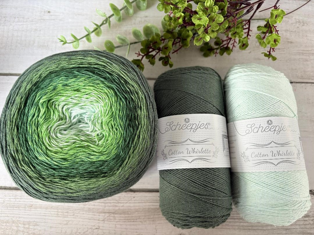 Scheepjes Cotton Whirl - 709 Lettuce Party
