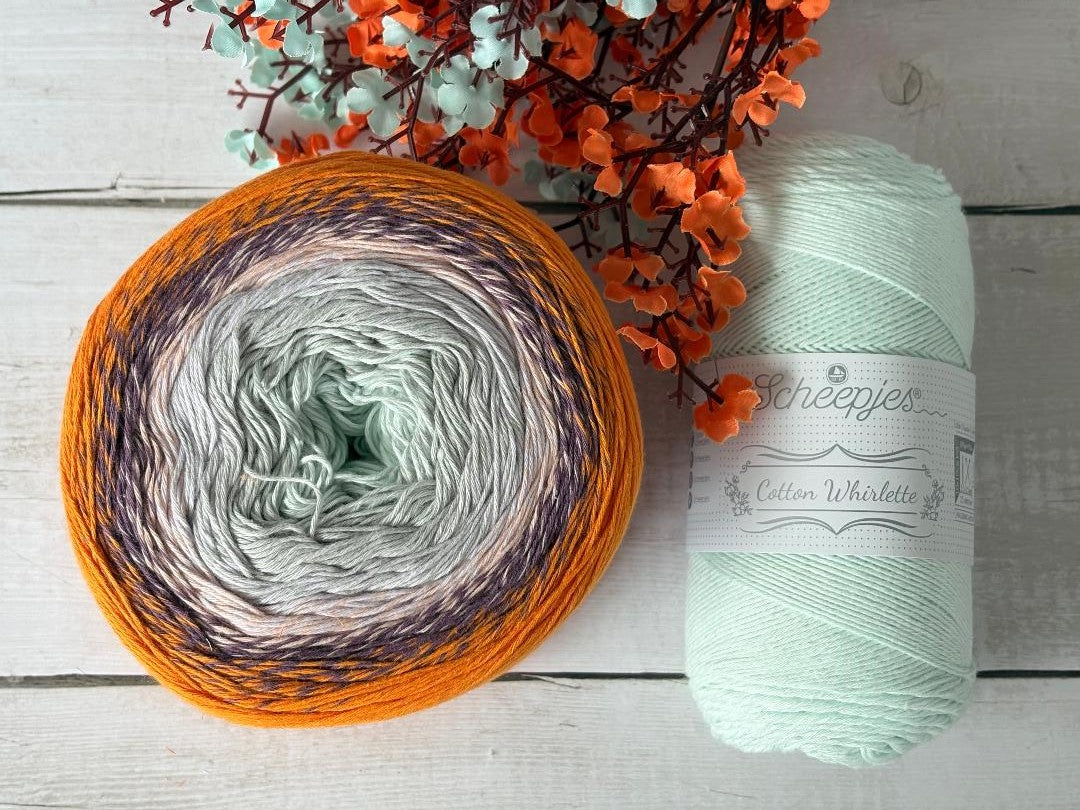 Scheepjes Cotton Whirl - 710 Clementine Cloud