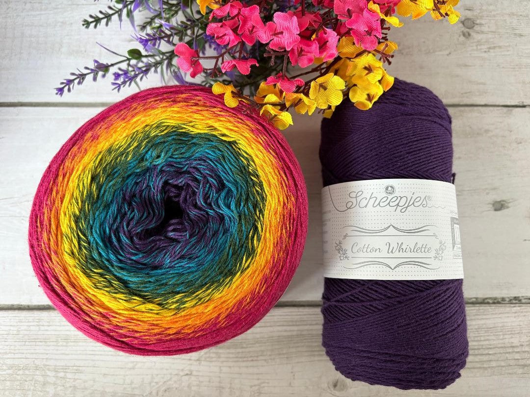 Scheepjes Cotton Whirl - 712 Fruit Salad