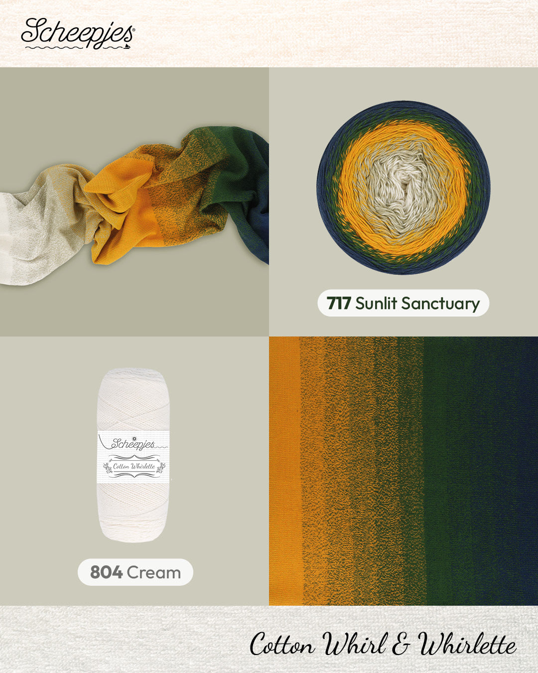 Scheepjes Cotton Whirl - 717 Sunlit Sanctuary