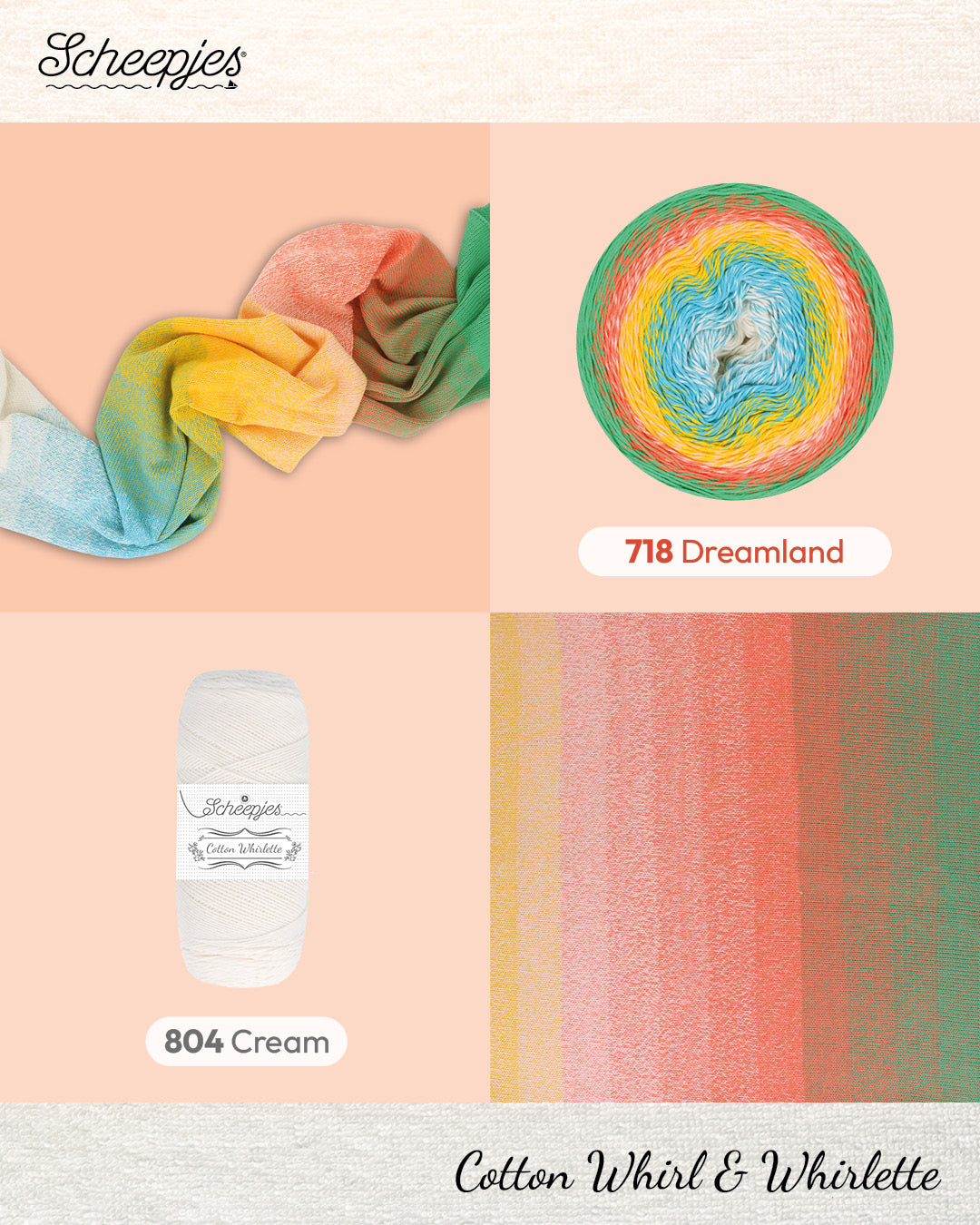 Scheepjes Cotton Whirl - 718 Dreamland
