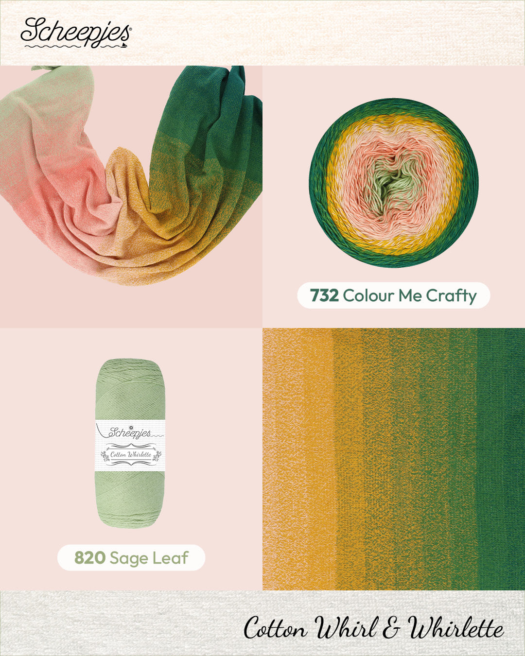 Scheepjes Cotton Whirl - 732 Colour Me Crafty