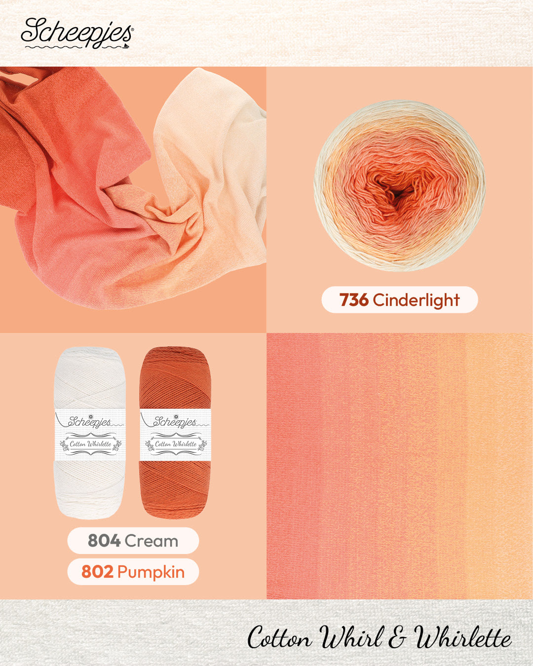 Scheepjes Cotton Whirl - 736 Cinderlight