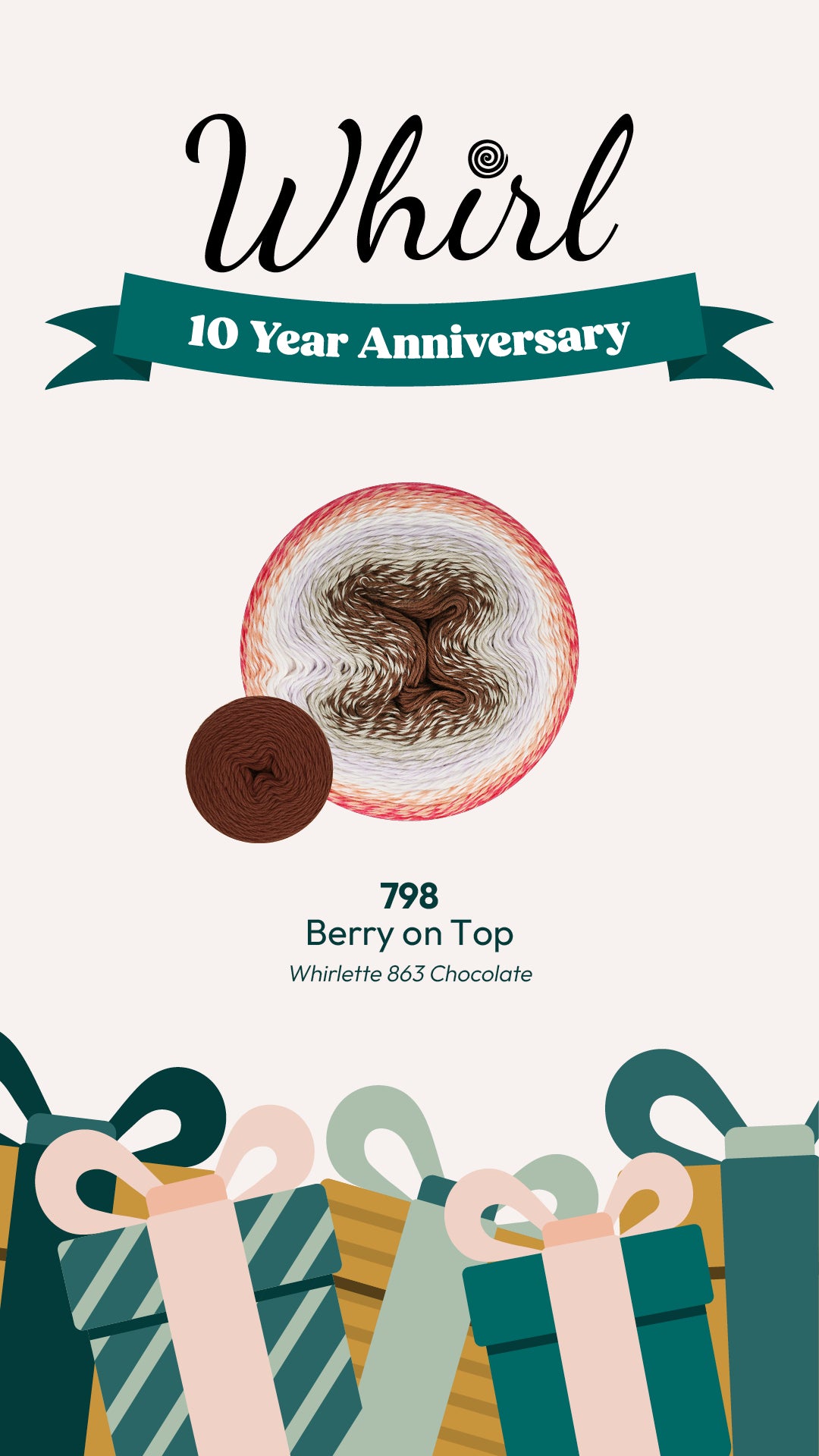 Scheepjes Whirl Birthday Cake - 798 Berry on Top