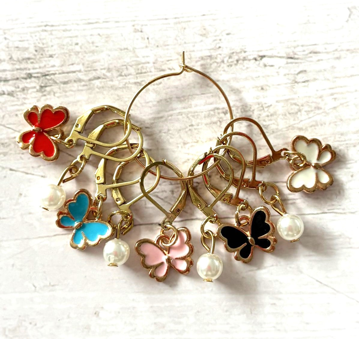 Butterfly Stitch Markers set of 9