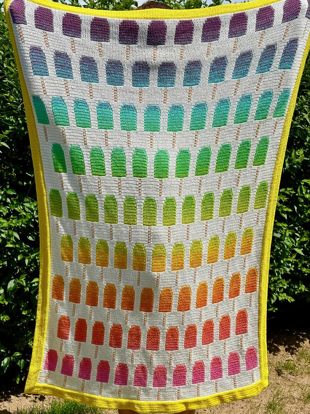 Ice Pops Blanket Pattern - Instant Download (Crochet)