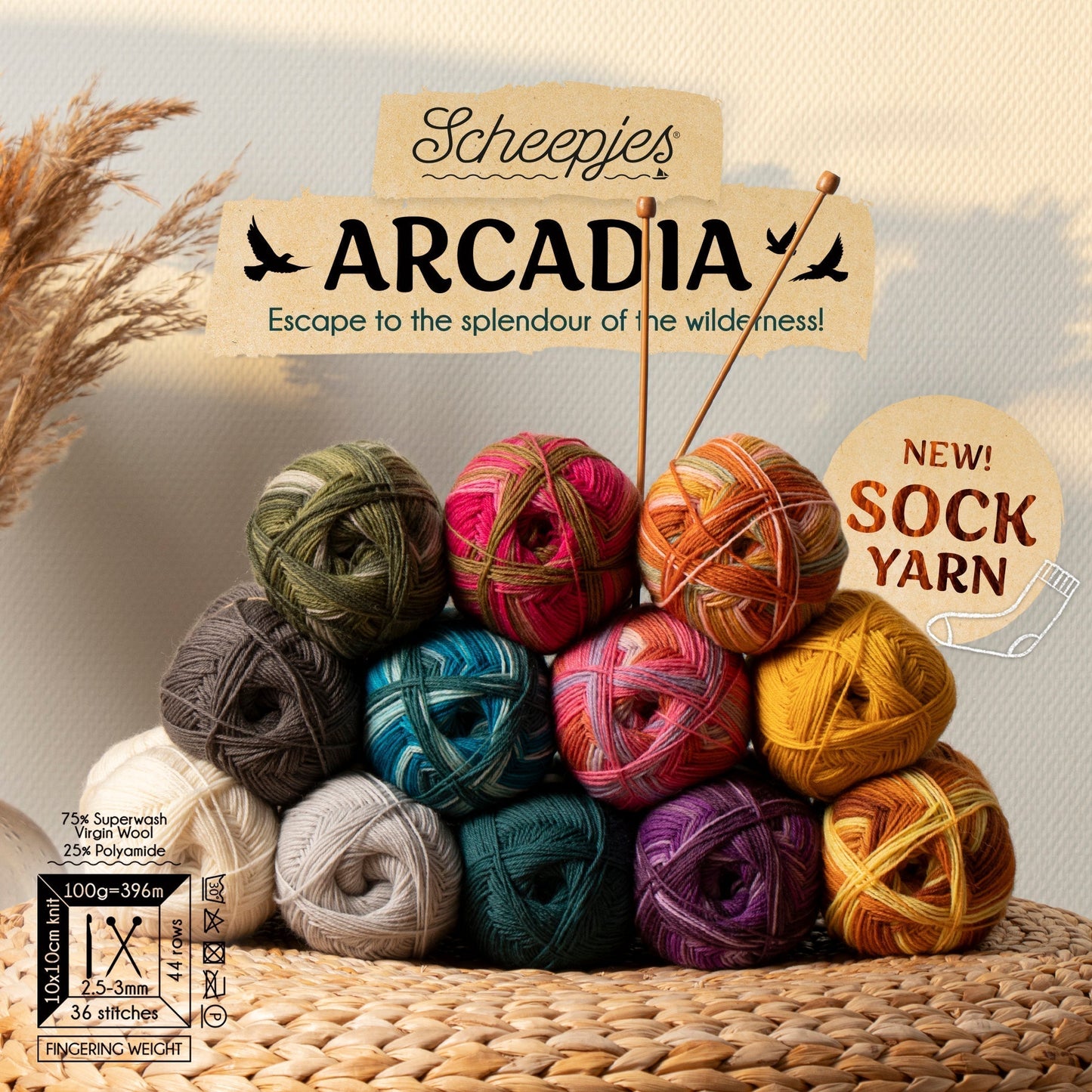 Scheepjes Arcadia Striped - 901 Erica