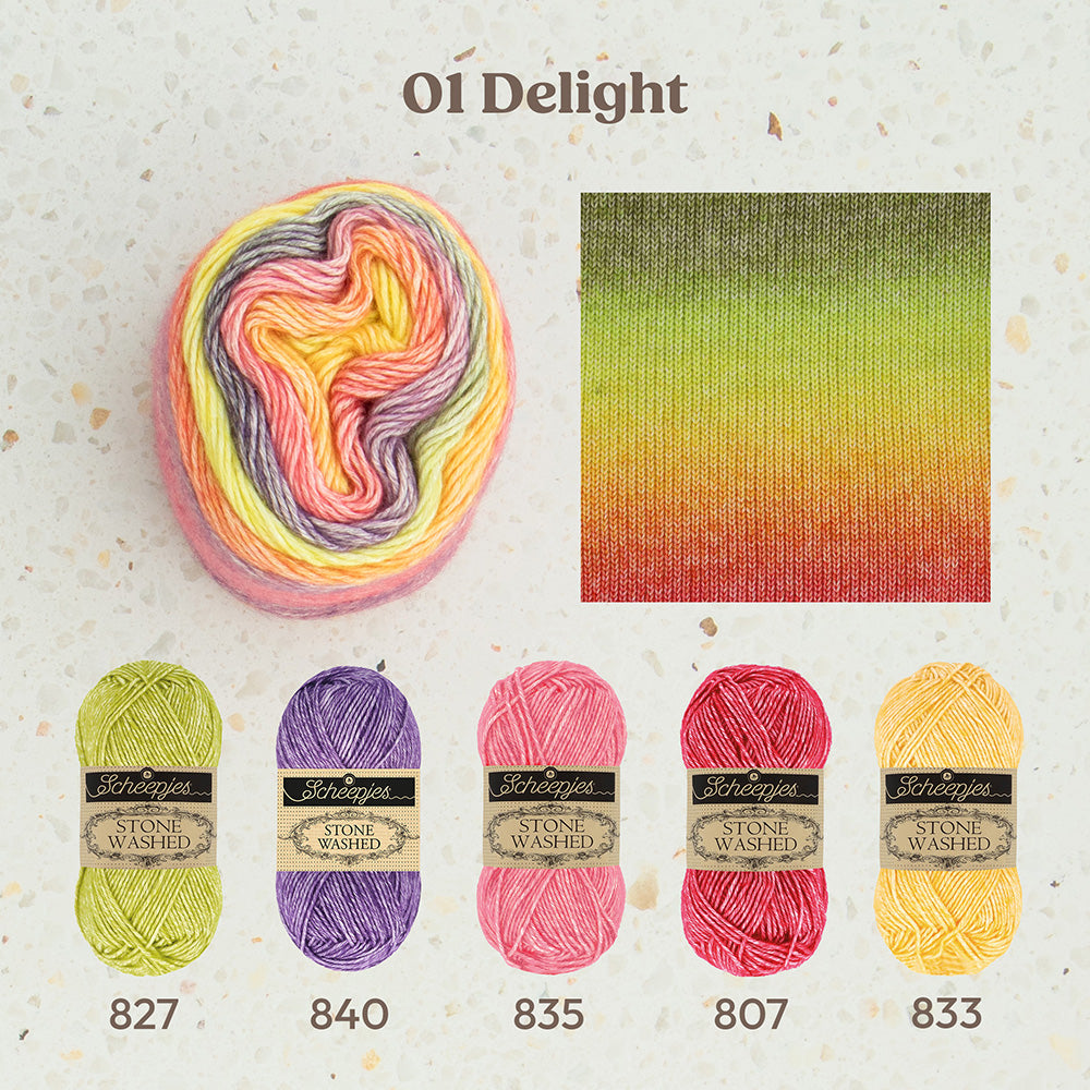 Scheepjes Stone Washed Flow - 01 Delight