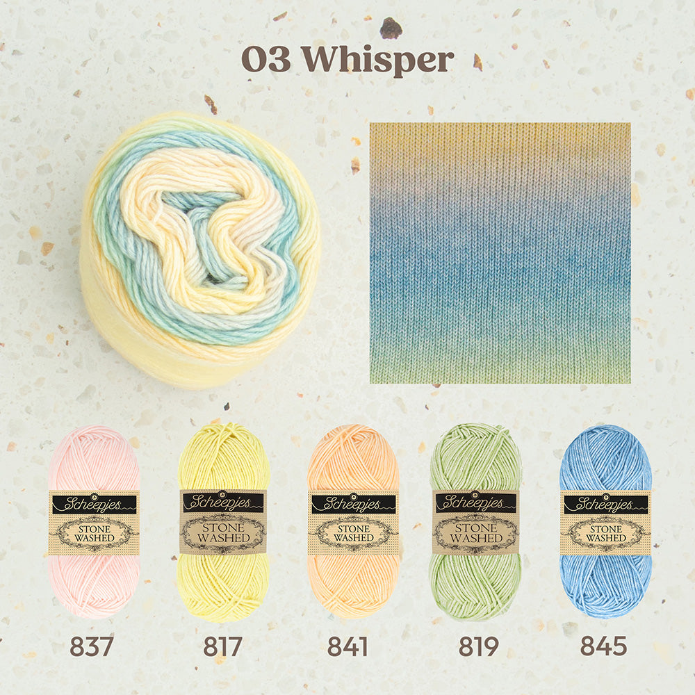 Scheepjes Stone Washed Flow - 03 Whisper