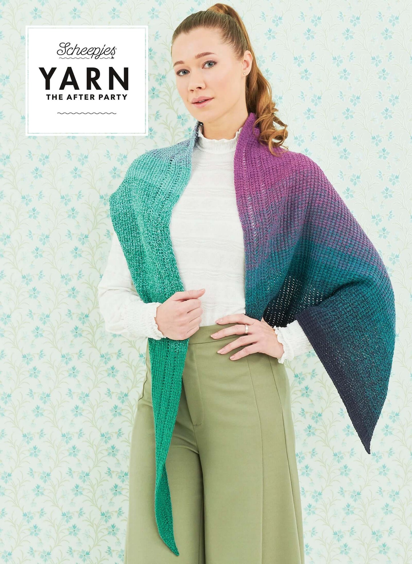 Scheepjes Yarn The After Party no. 32 - Exclamation Shawl (booklet) - (Tunisian Crochet)