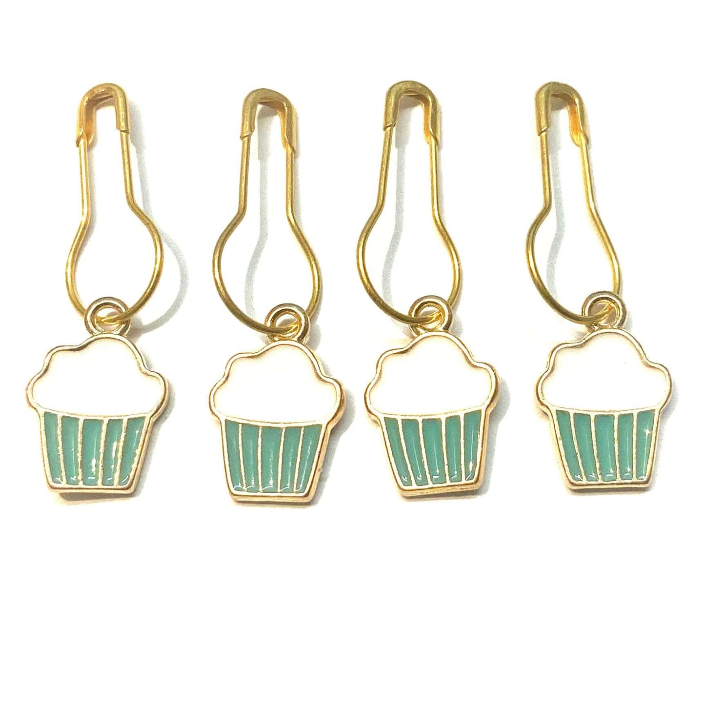 Cupcake Mint Green Enamel Stitch Marker