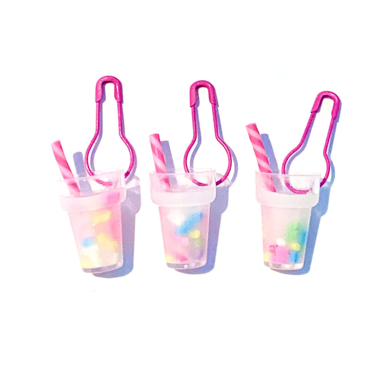 Milkshake Stitch Markers Set of 3