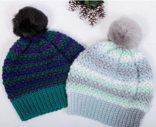 Cygnet Boho Spirit - Ladies Mini Bean Stitch Hat (Crochet)