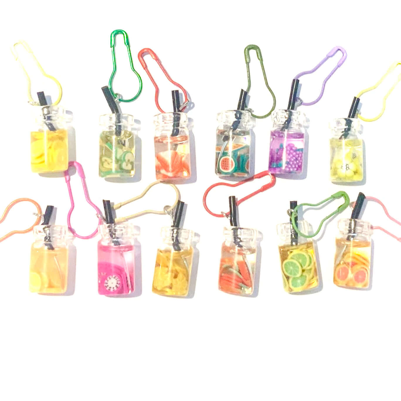 Fruit Tea Stitch Markers Set of 3 - Random Colours