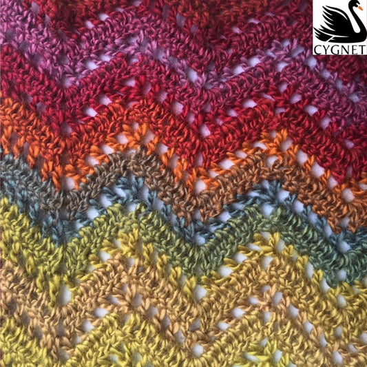 Cygnet Boho Spirit - Zig Zag Wrap (Crochet)