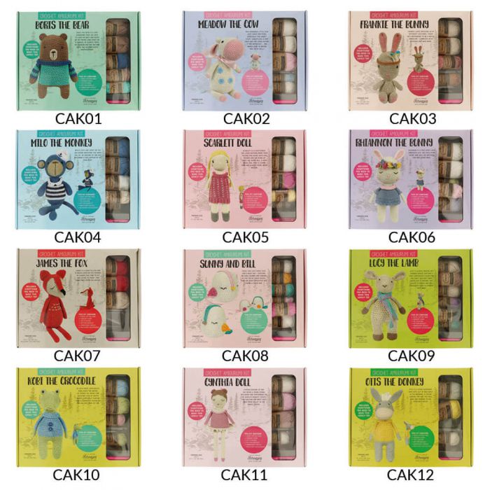 Tuva Crochet Kit Amigurumi with Scheepjes Catona - Meadow The Cow