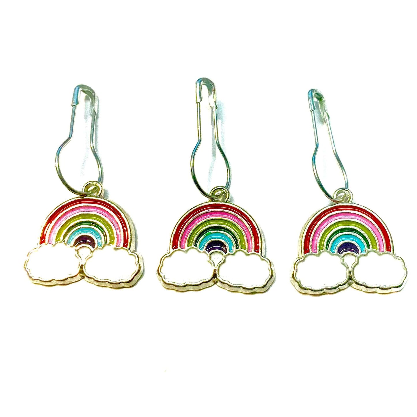 Rainbow Enamel Stitch Marker