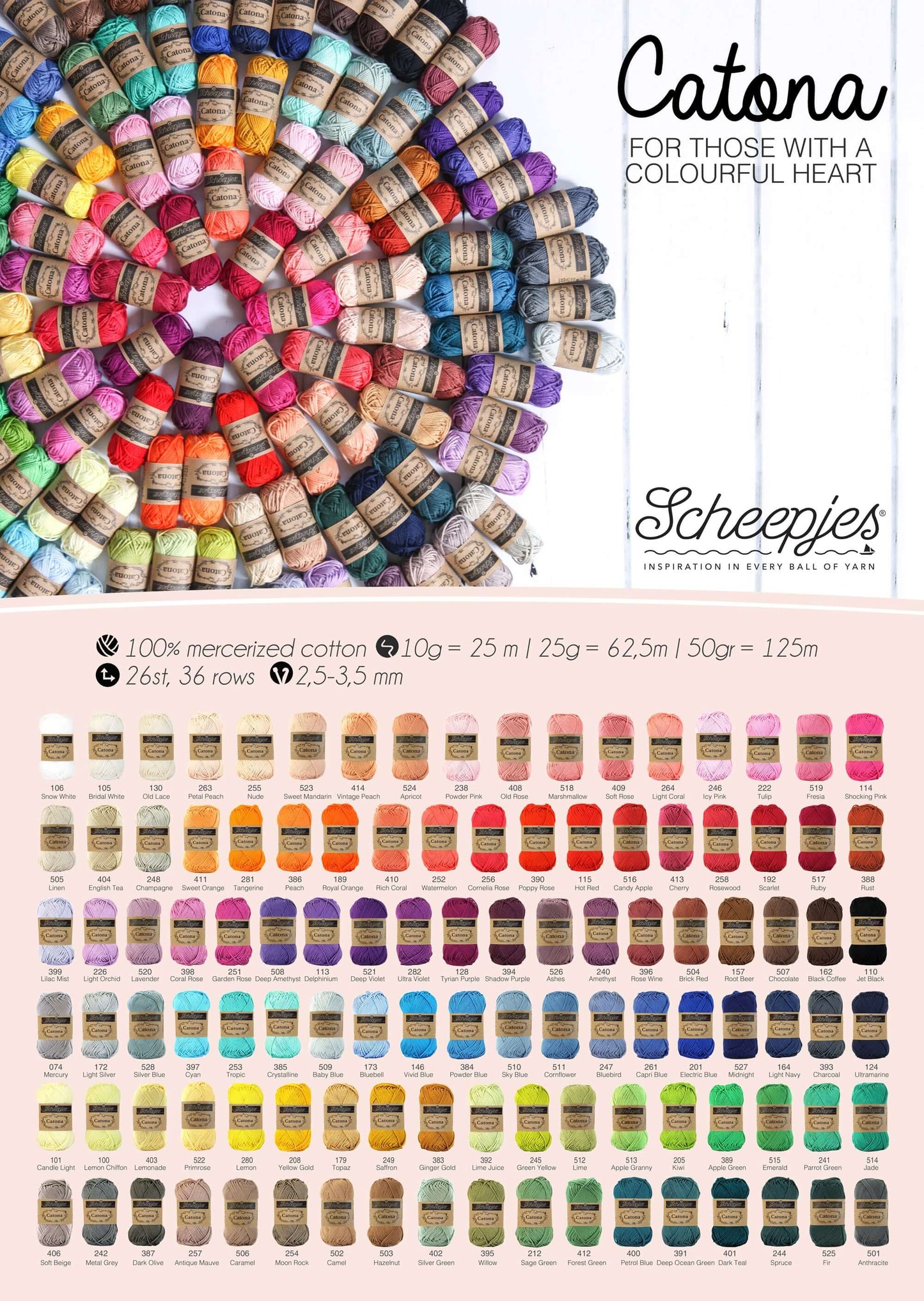 Scheepjes Catona - 110 Jet Black