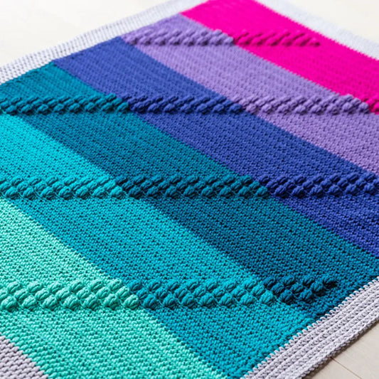 Bobble Track Play Blanket by Haak Maar Raak - Yarn Kit