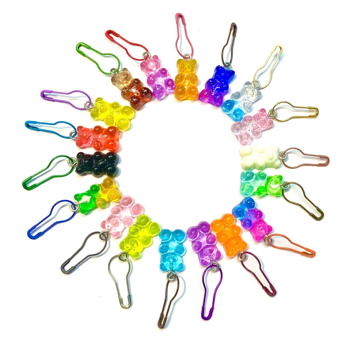 Gummy Bear Stitch Markers Set of 6 - Random Colours
