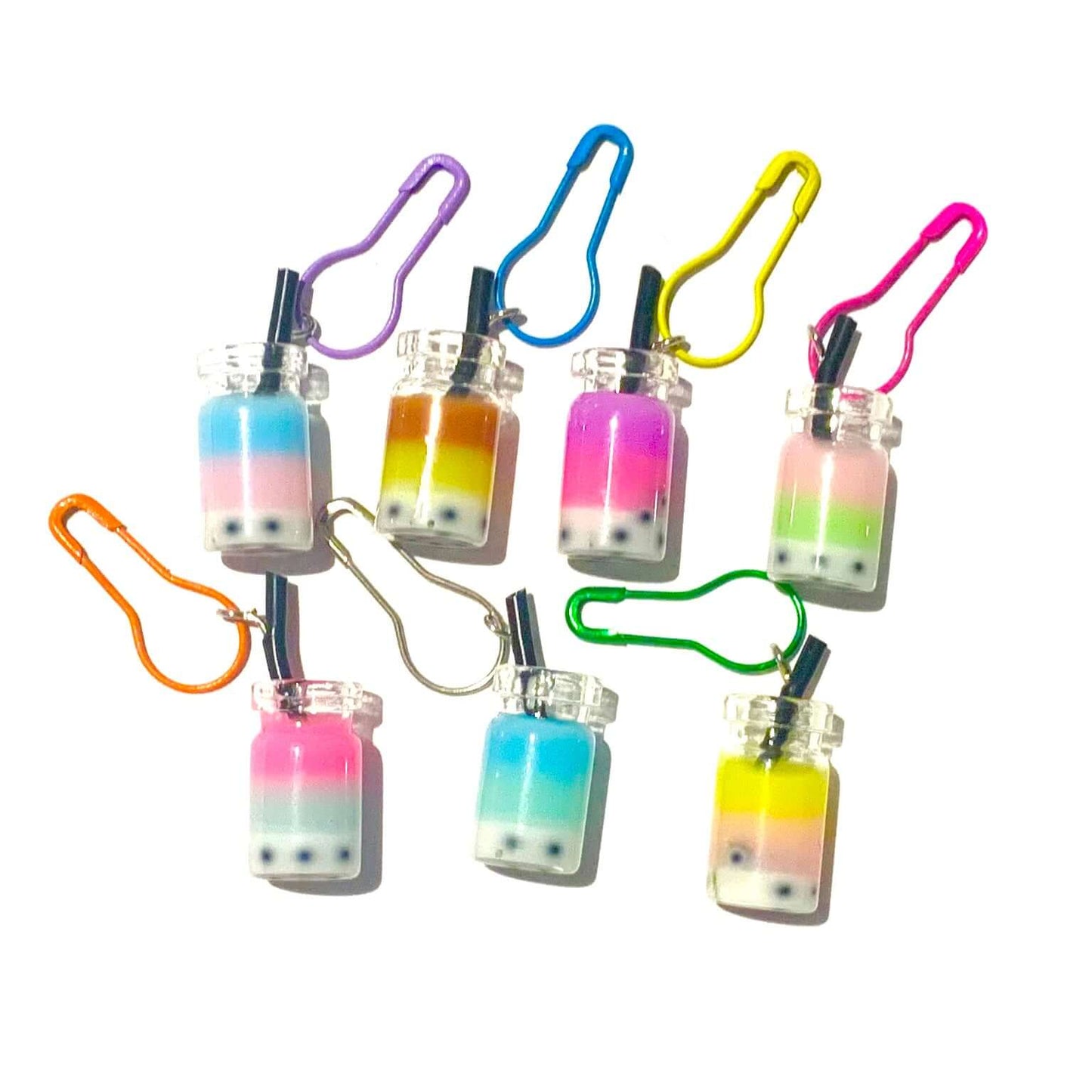 Boba Milk Bubble Tea Stitch Markers Set of 3 - Random Colours