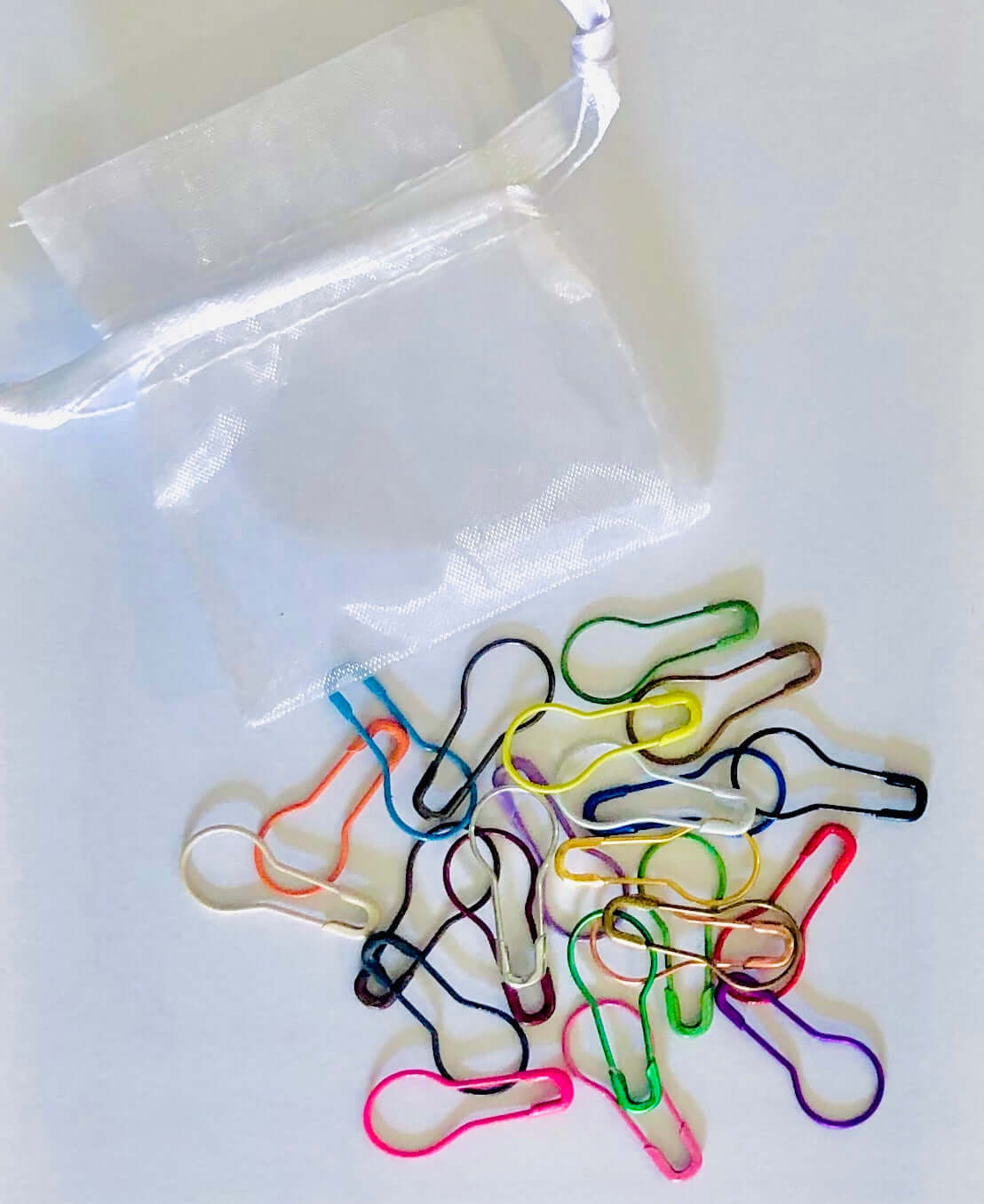 24 Stitch Markers all a different colour!