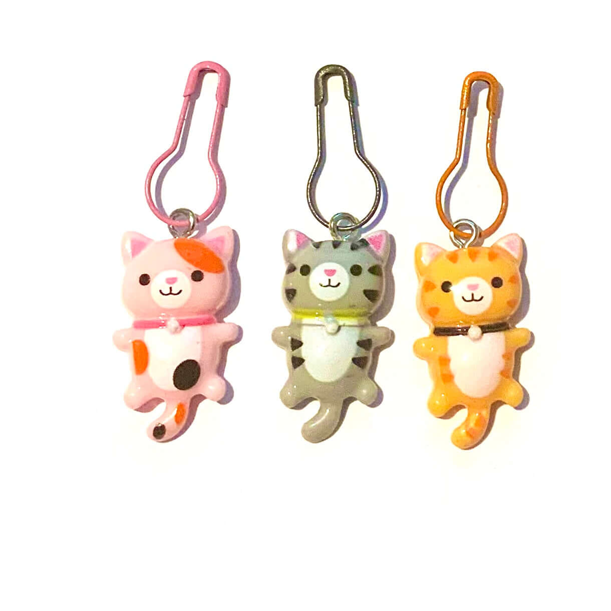 Plastic Cat Stitch Markers set of 3