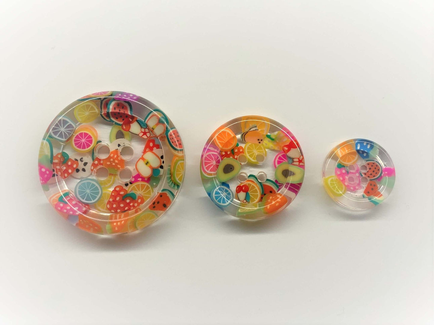 Fruit Salad Buttons - B001