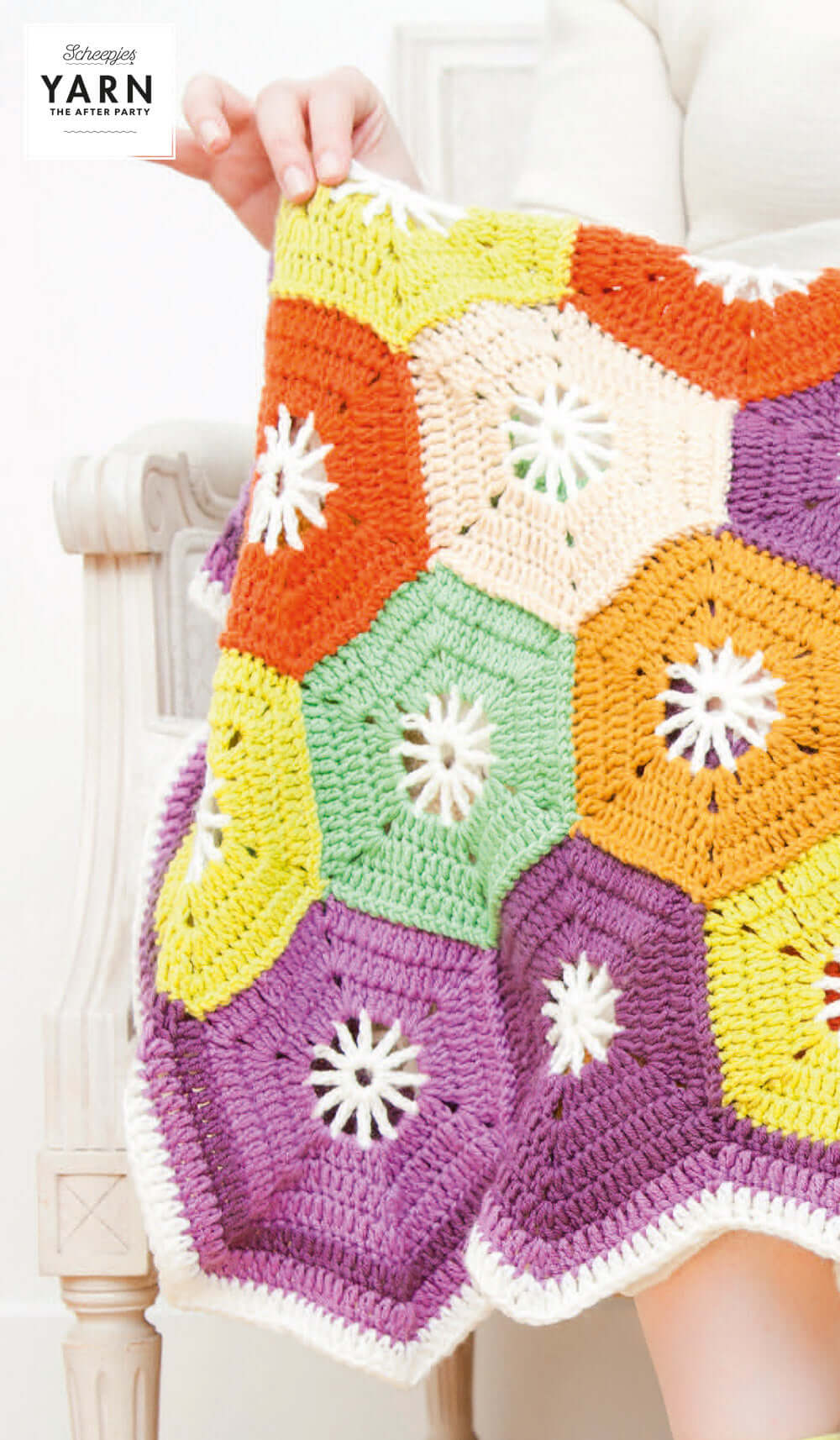 Scheepjes Yarn The After Party no. 14 - Hexagon Blanket (booklet) - (Crochet)