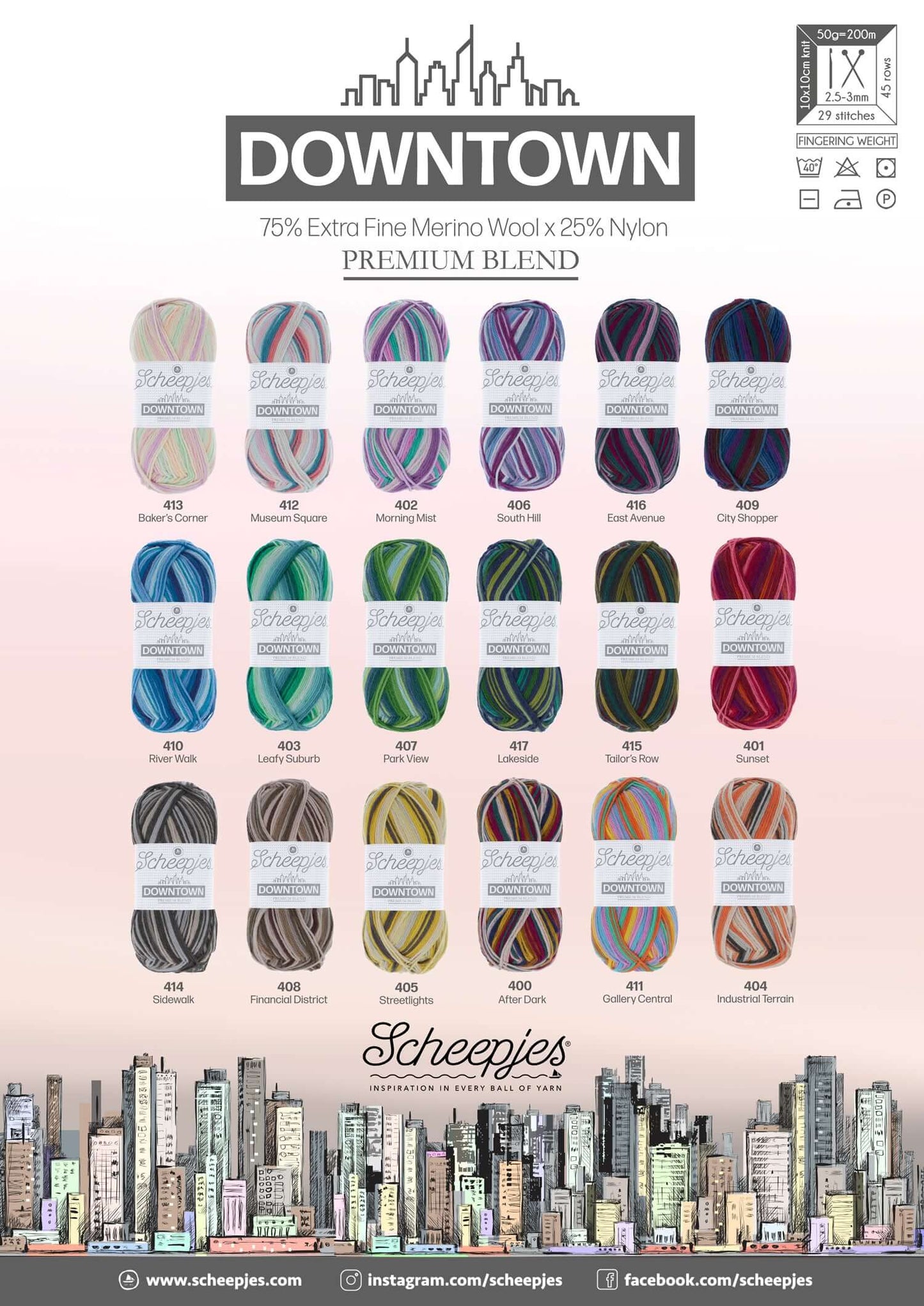 Scheepjes Downtown - 400 After Dark