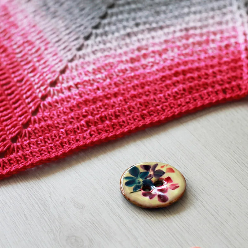 Raspberry Road Blanket by Haak Maar Raak - Yarn Kit