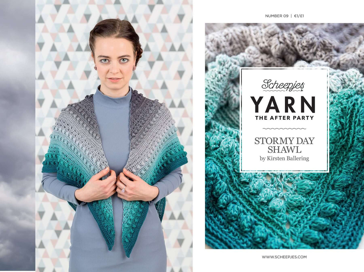 Scheepjes Yarn The After Party no. 09 - Stormy Day Shawl (booklet) - (Crochet)