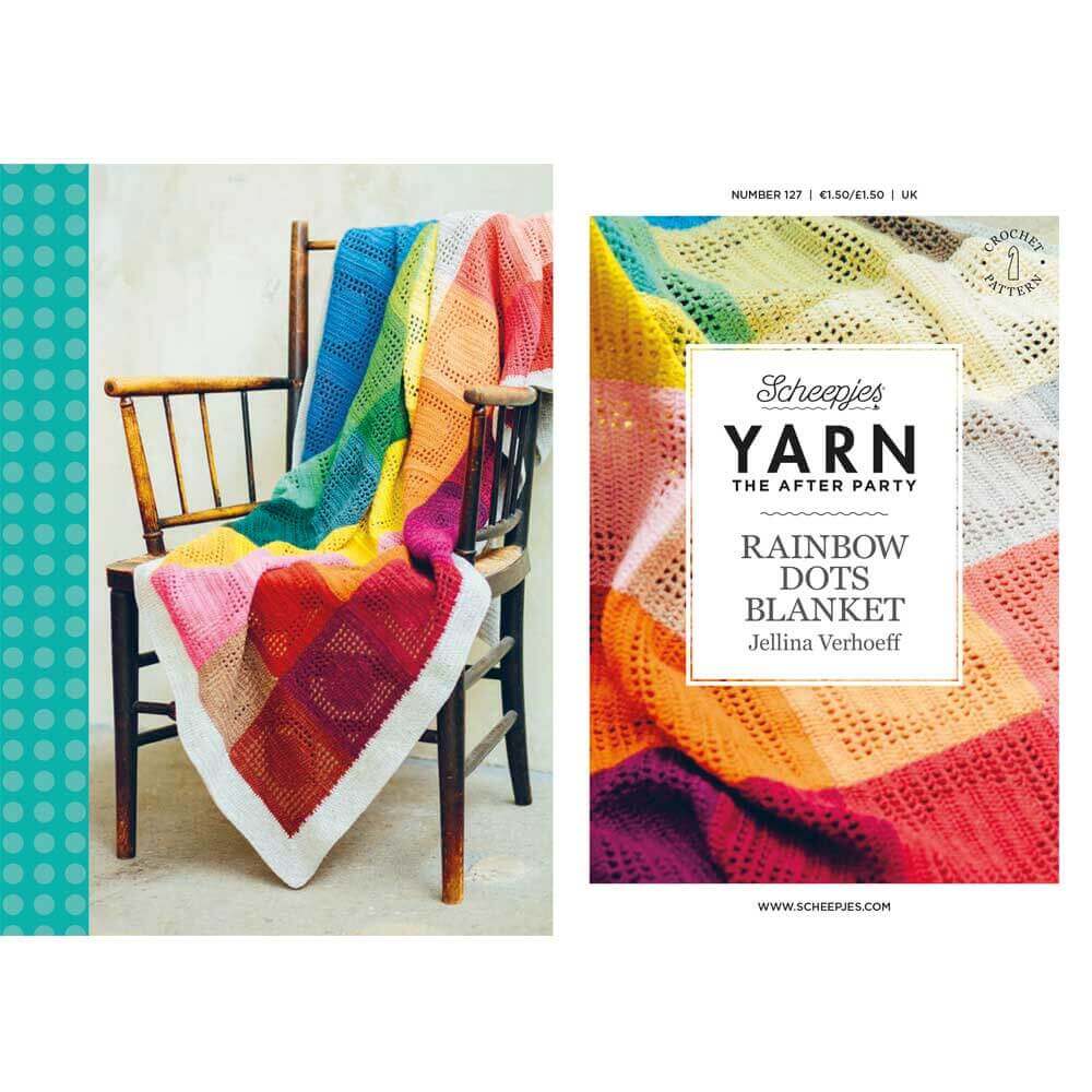 Scheepjes Yarn The After Party no. 127 - Rainbow Dots Blanket (booklet) - (Crochet)