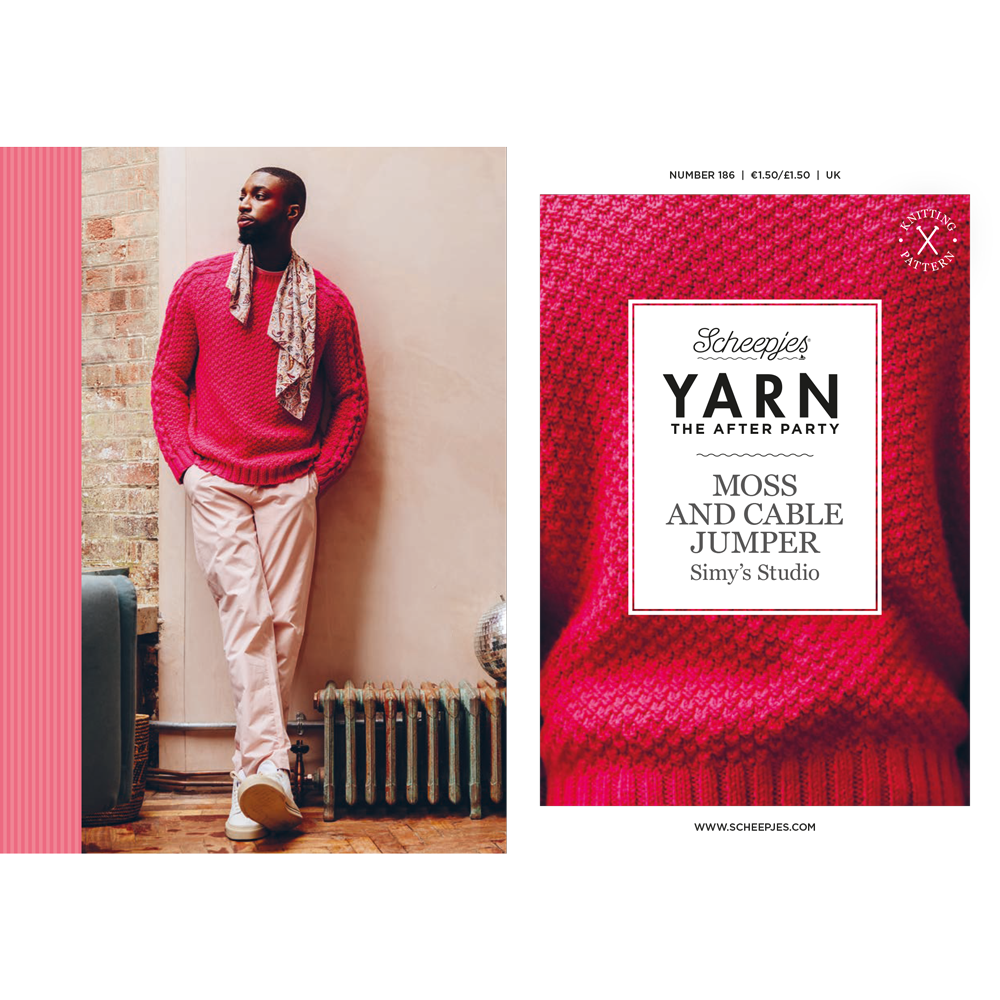 Scheepjes Yarn The After Party no. 186 - Moss and Cable Jumper (booklet) - (Knit)