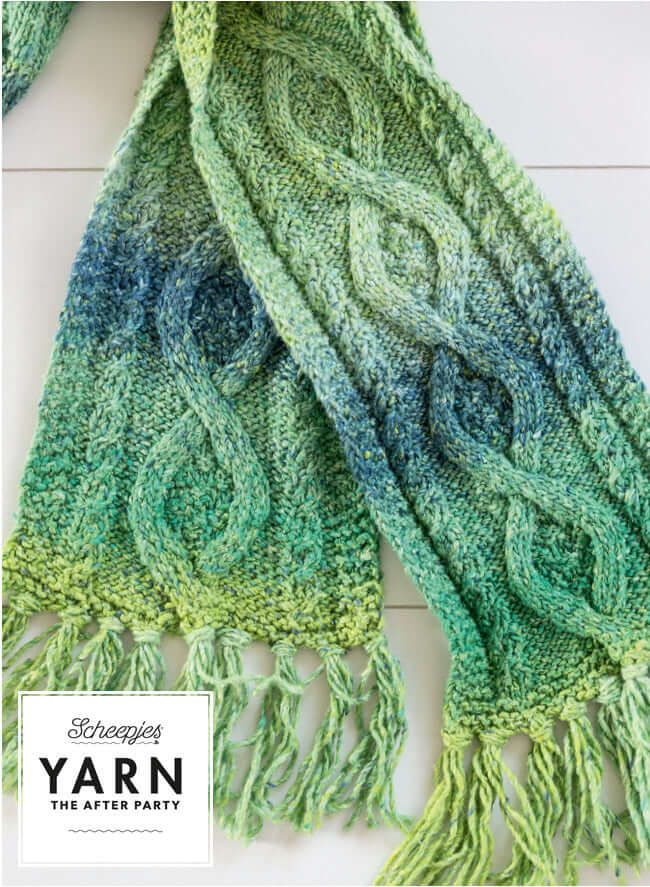 Scheepjes Yarn The After Party no. 12 - Mossy Cabled Scarf (booklet) - (Knit)