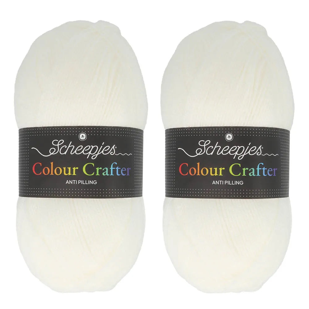 Scheepjes Colour Crafter Solid Pack 2x150g - 15 Different Colours
