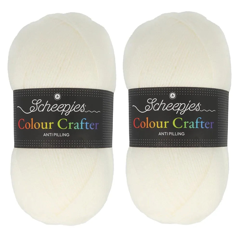 Craftee Color Scheepjes Colour Crafter Solid Pack 2x150g - 15 Different Colours ...