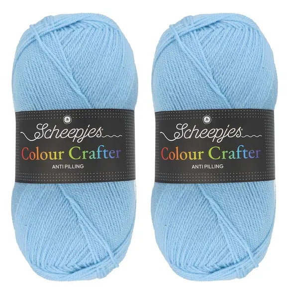 Scheepjes Colour Crafter Solid Pack 2x150g - 15 Different Colours