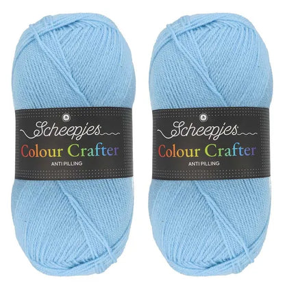 Scheepjes Colour Crafter Solid Pack 2x150g - 15 Different Colours