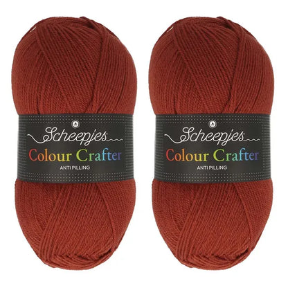 Scheepjes Colour Crafter Solid Pack 2x150g - 15 Different Colours