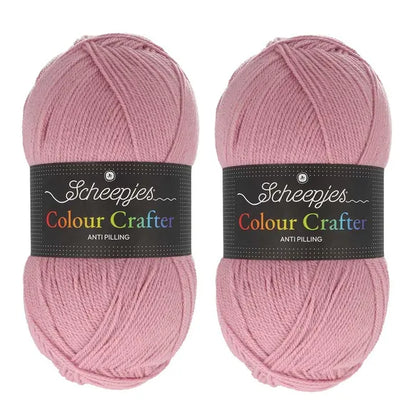 Scheepjes Colour Crafter Solid Pack 2x150g - 15 Different Colours