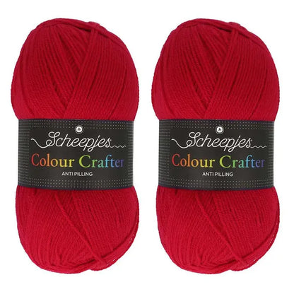 Scheepjes Colour Crafter Solid Pack 2x150g - 15 Different Colours