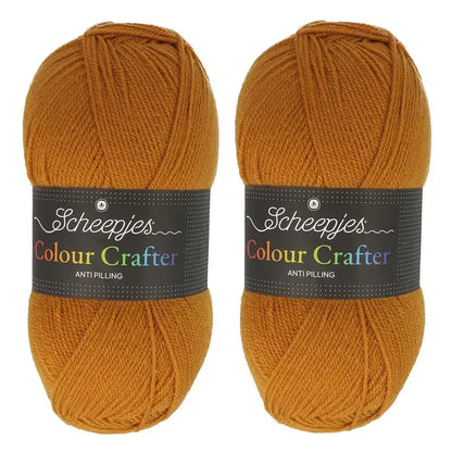Scheepjes Colour Crafter Solid Pack 2x150g - 15 Different Colours
