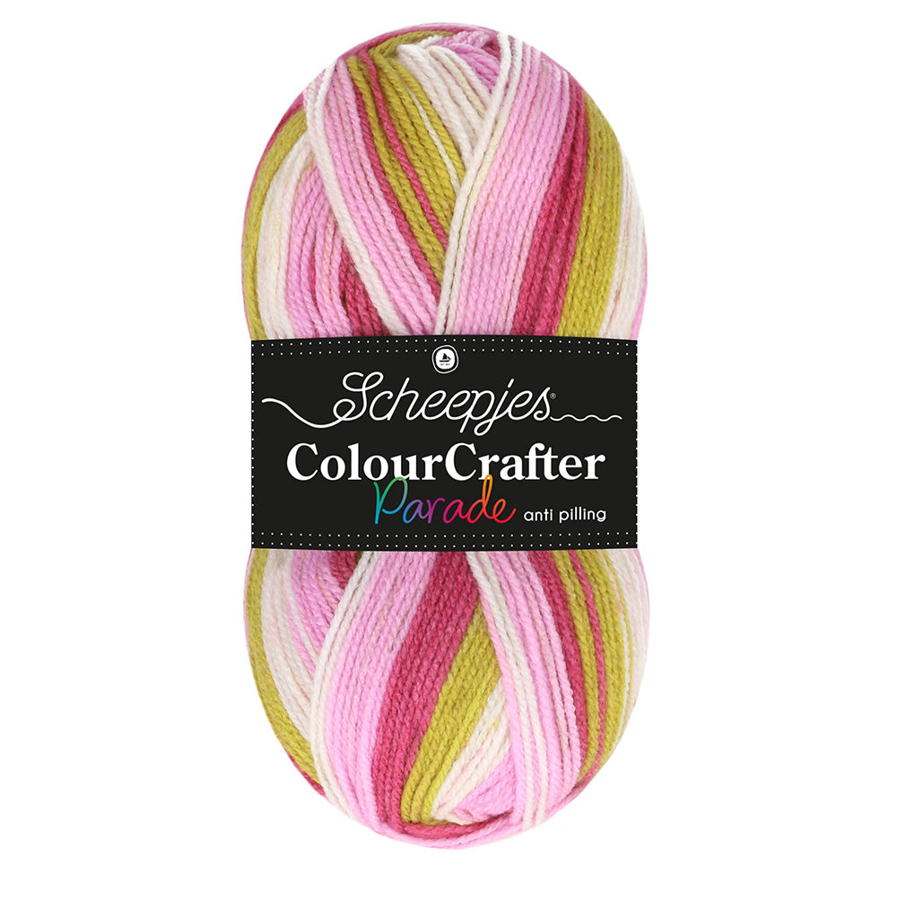 Scheepjes Colour Crafter Parade - Gomitolo Da 100g In Acrilico, Colore 603 Fiori Selvatici, Per Maglia E Uncinetto