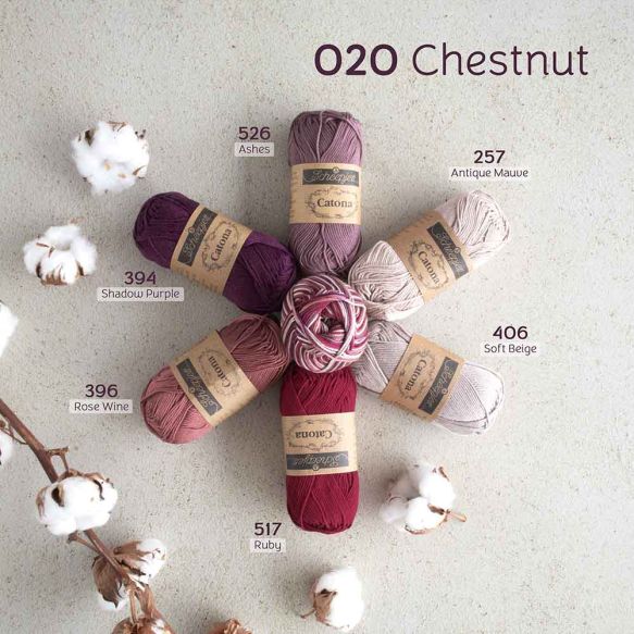 Scheepjes Catona Chroma - 020 Chestnut