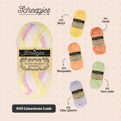 Scheepjes Stone Washed Minerals - 905 Limestone Lush