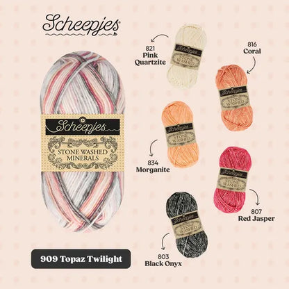 Scheepjes Stone Washed Minerals - 909 Topaz Twilight